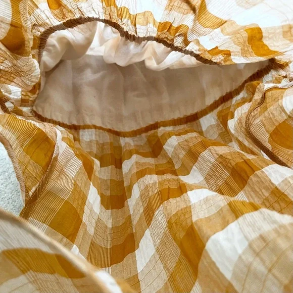 LILLA P SEMI SHEER PLAID DRESS SIZE LARGE PREPPY EFFORTLESS CASUAL Picnic Pin Up - Picture 5 of 14